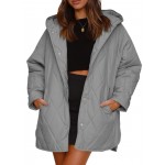 Plus Size, Women’s Lightweight Hooded Jacket with Diamond-Stitched Rhombus Quilted design – Thin Outer Coat Suitable for Fall/Winter, Casual Dress or Outerwear