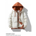 Plus Size – Men’S & Women’S Thickened Winter Hooded Jacket – Loose Fit Mid-Length Coat with Full-Zip Front, Warm Thermal Insulation, Casual Lapel Collar & Pockets – All-Season Outerwear