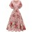 Floral Print Flutter Sleeve Dress, Casual V-neck Dress For Spring & Summer, Women's Clothing