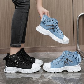 Women's Solid Color Platform Sandals, Ankle Strap Comfy Summer Sandals, Versatile Wedge Heeled Casual Shoes