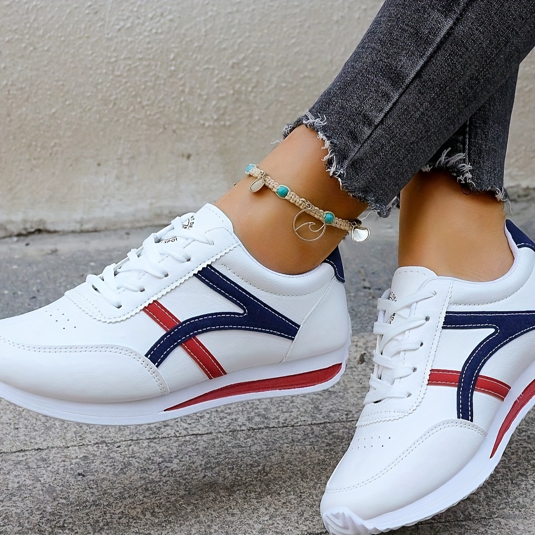 fashion lace sneakers women s style soft sole details 0